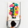 Wallity CAM-2071 Pintura Decorativa de Vidrio Templado Multicolor 46 x 72 cm